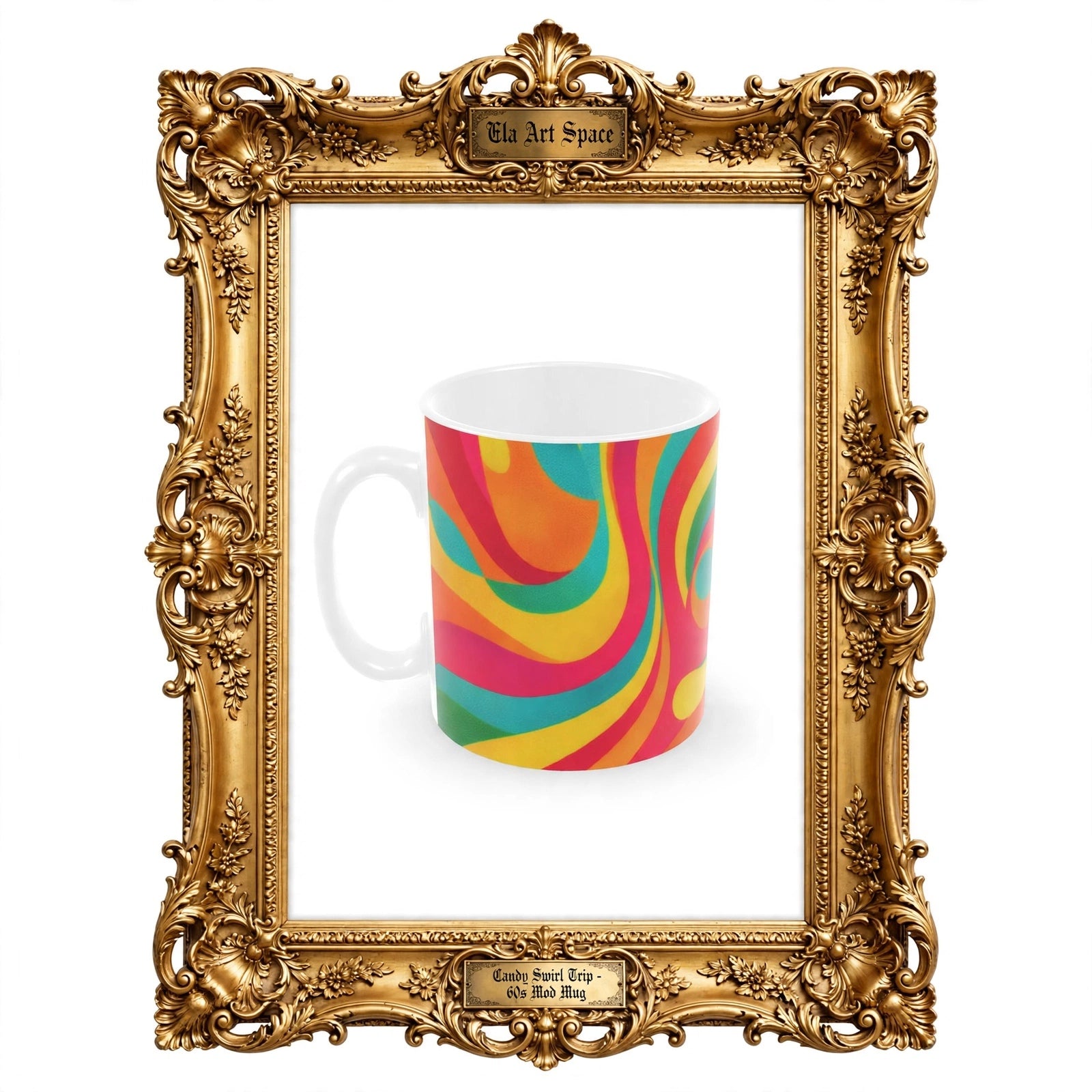 Candy Swirl Trip - 60s Mod Mug