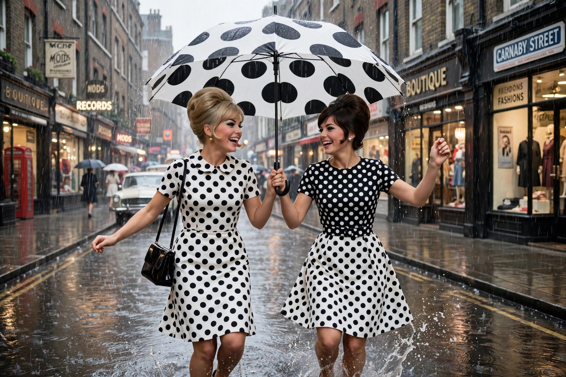 Classic Polka Dot Umbrella