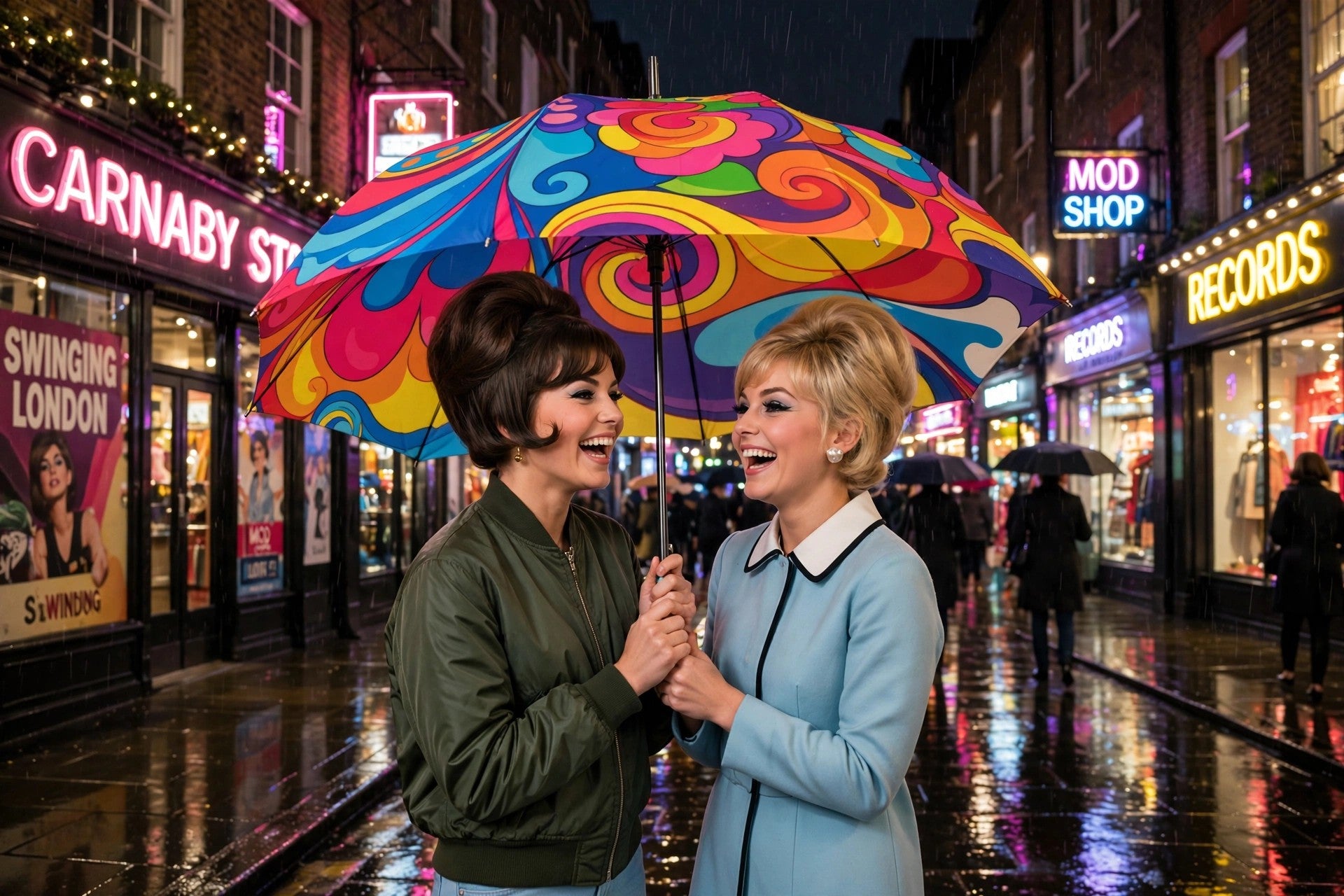 Psychedelic Swirl Umbrella