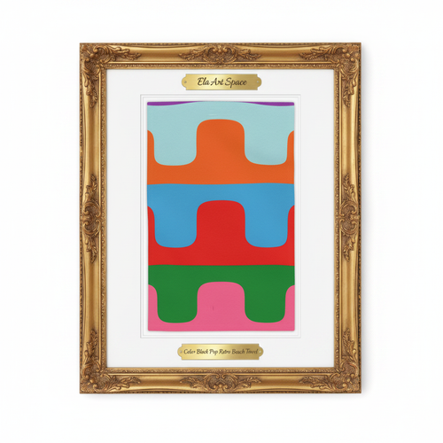 Color Block Pop złota rama