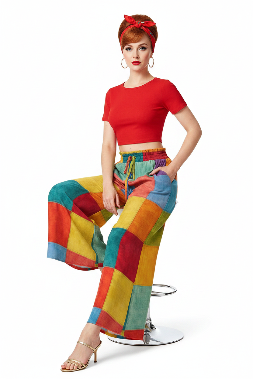 Colorblock Palazzo — Sitting