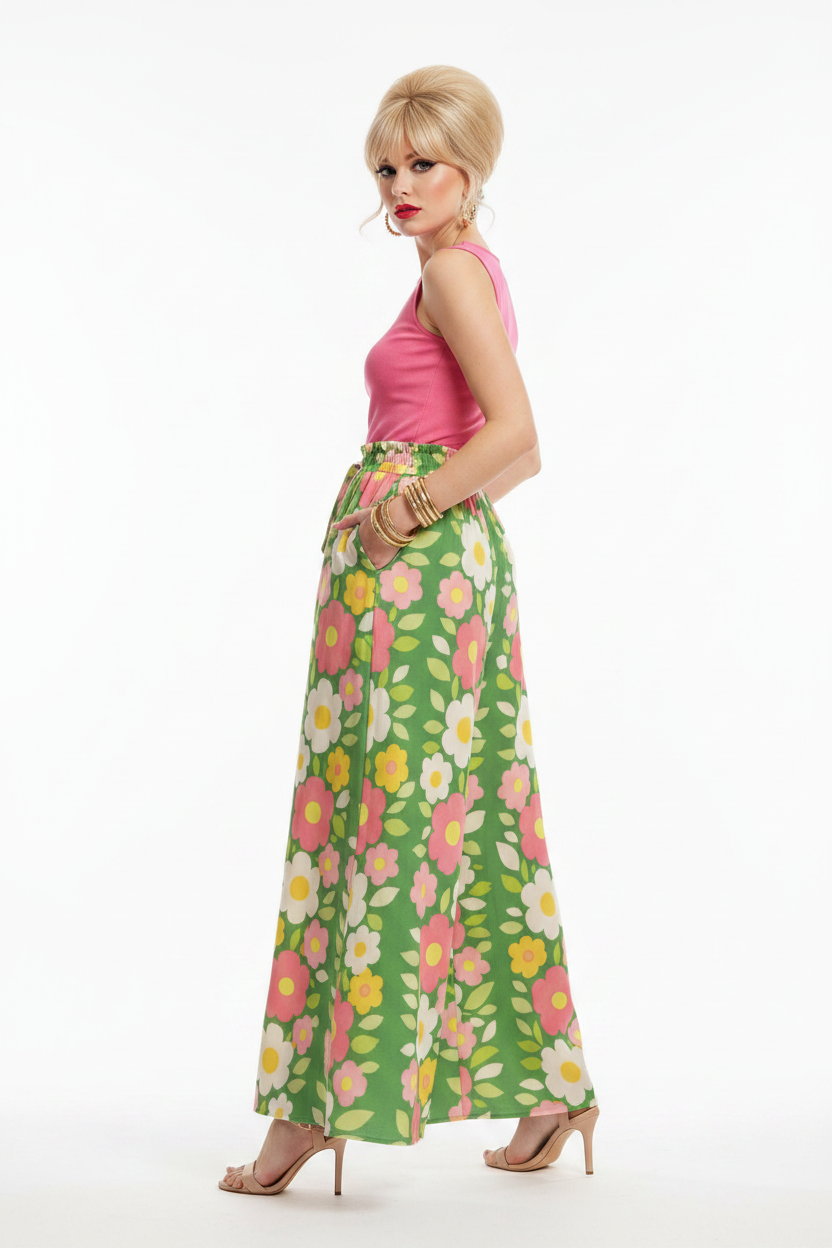 Daisy Floral Palazzo — Side