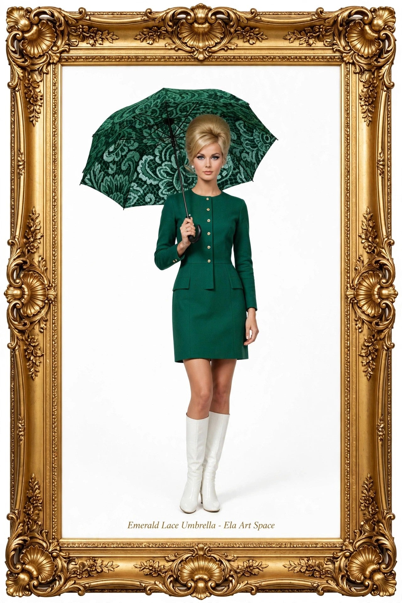 Emerald Lace Umbrella