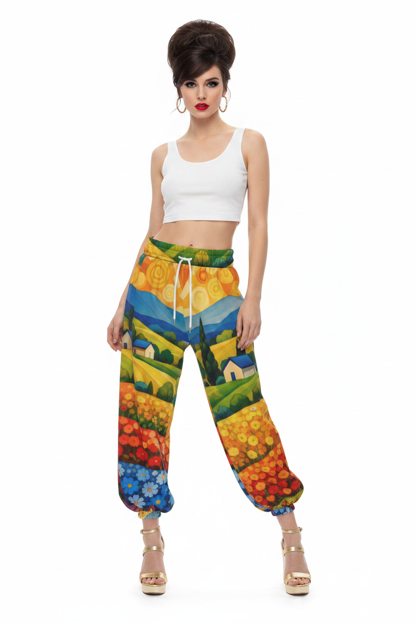 Flower Field Lantern Pants — Woman
