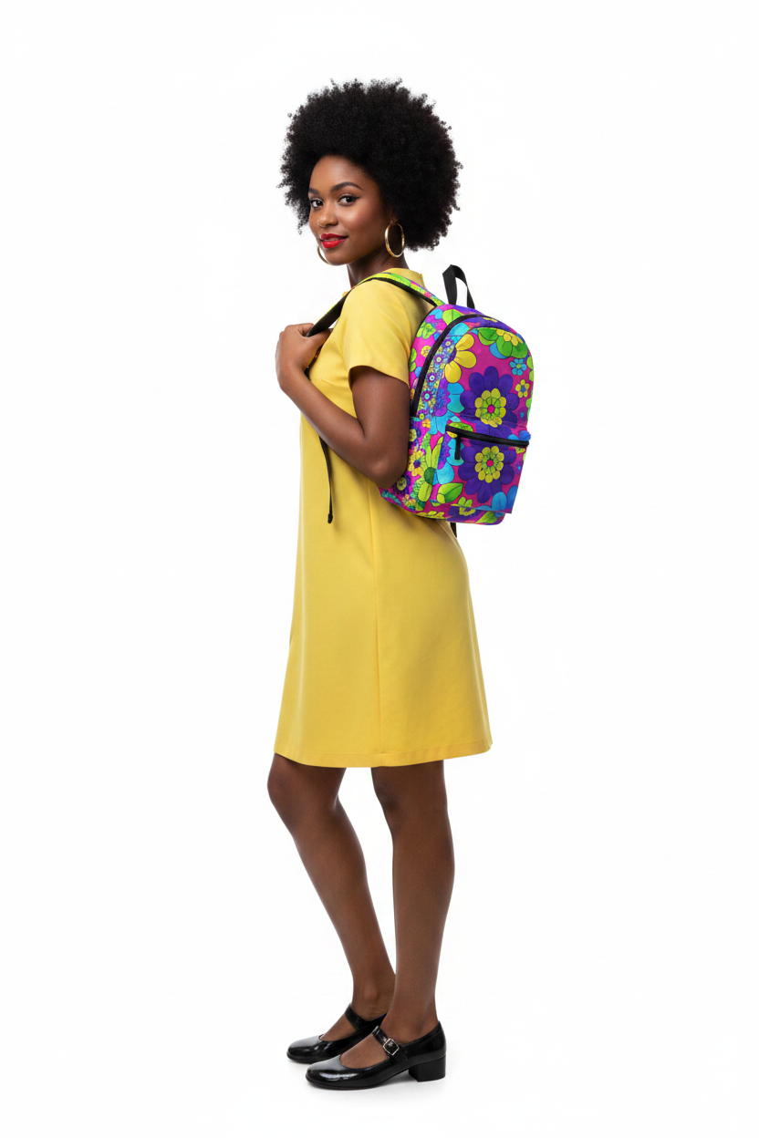 Flower Power Backpack — modelka