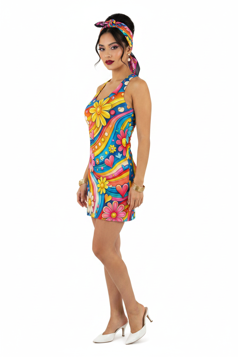 Flower Power Dress Model 3