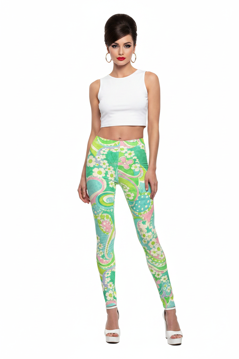 Flower Power Leggings — Front