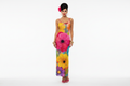 Flower Power Mesh Maxi Dress