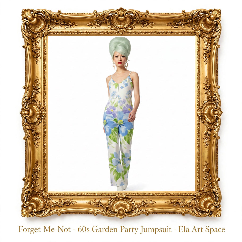 Forget-Me-Not - 60s Garden Party Jumpsuit