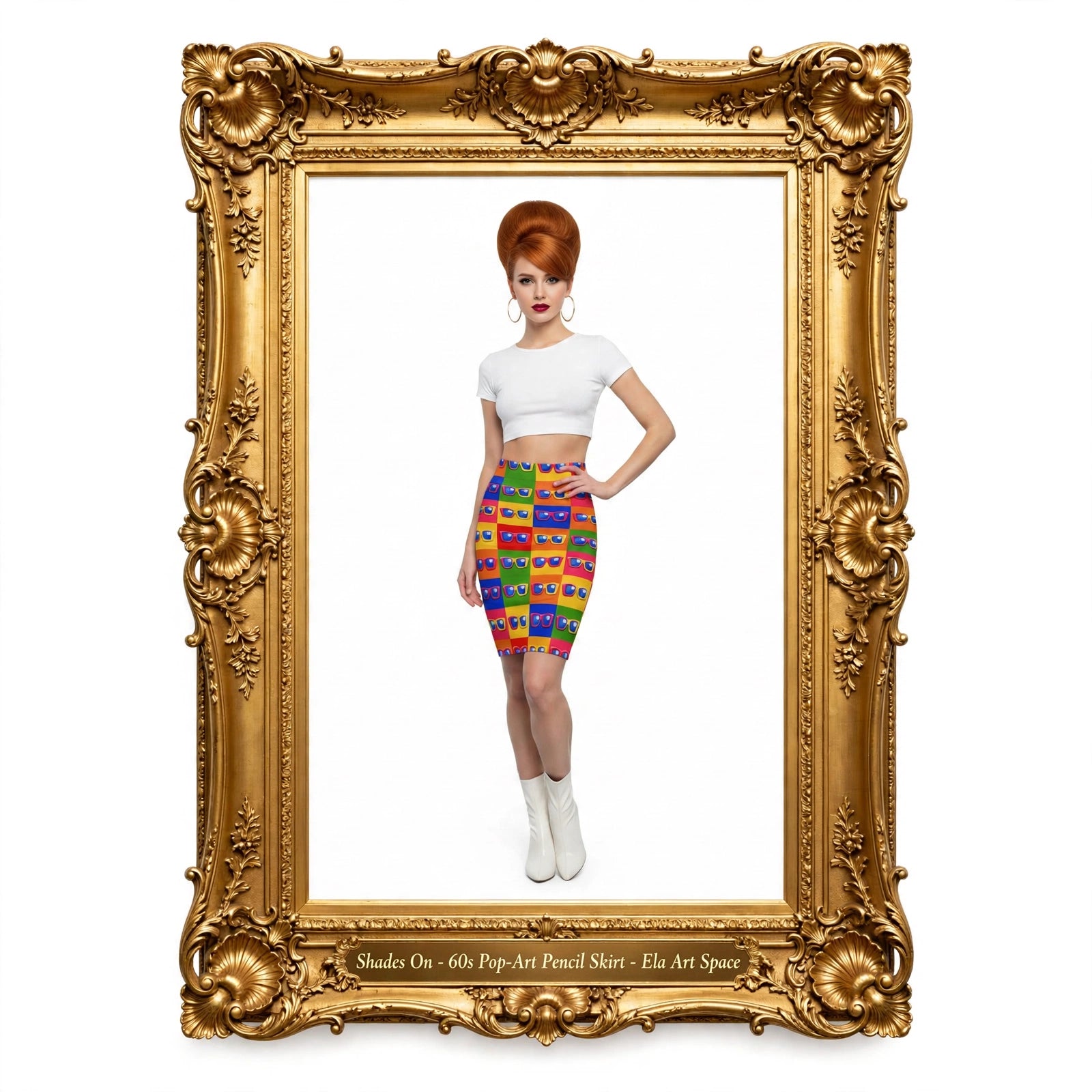 Shades On - 60s Pop-Art Pencil Skirt