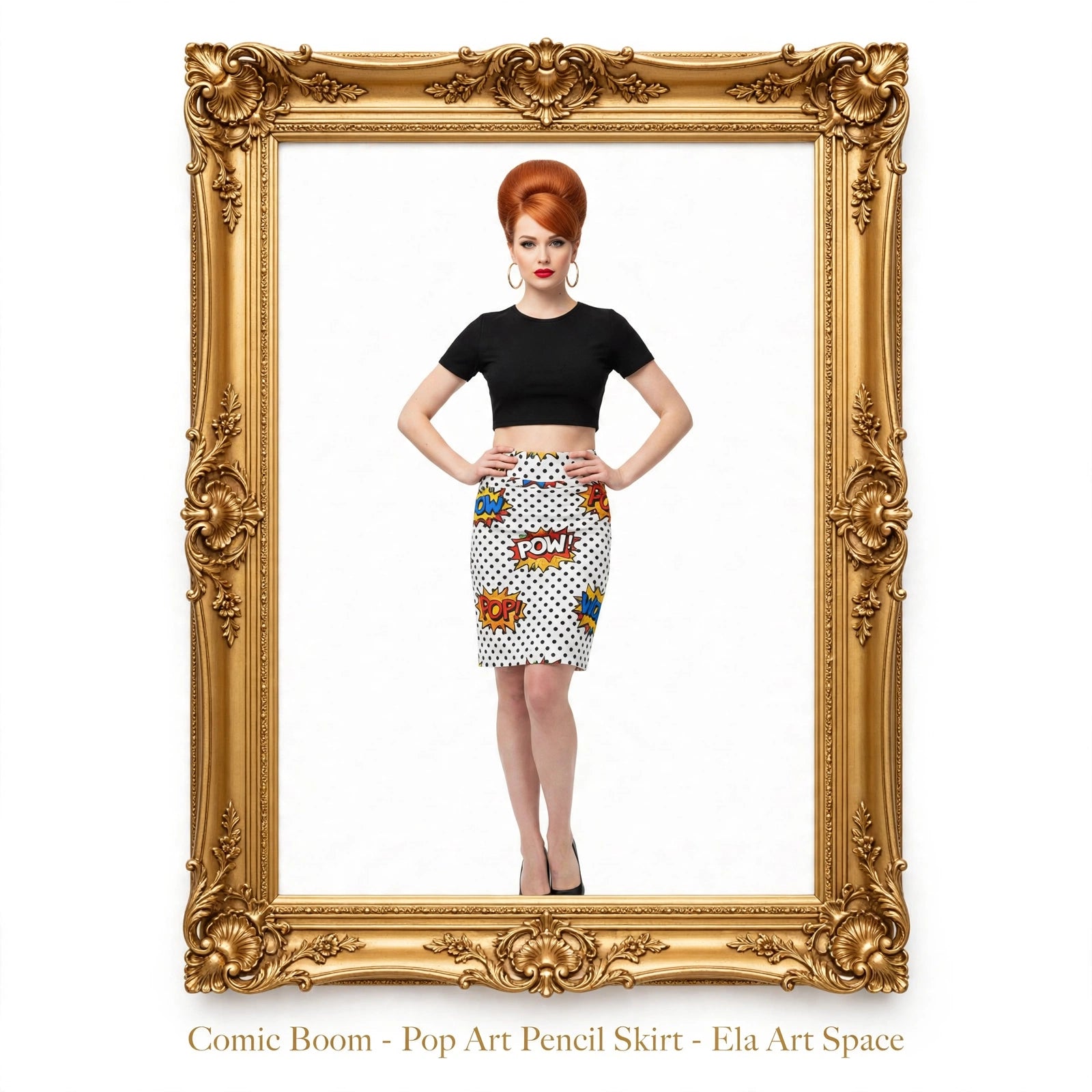 Comic Boom - Pop Art Pencil Skirt