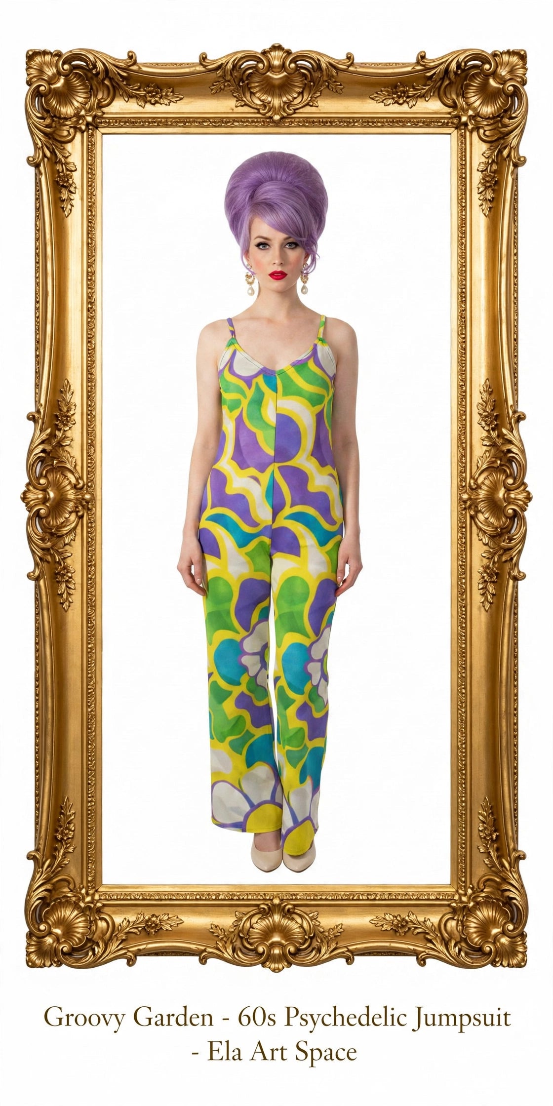 Groovy Garden - 60s Psychedelic Jumpsuit
