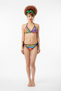 Front — azjatka, miedziana bouffant