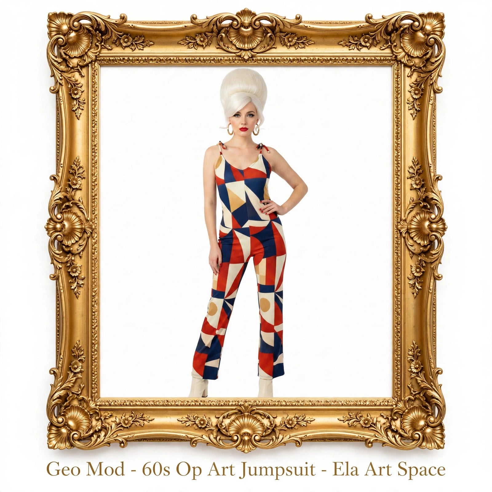 Geo Mod - 60s Op Art Jumpsuit
