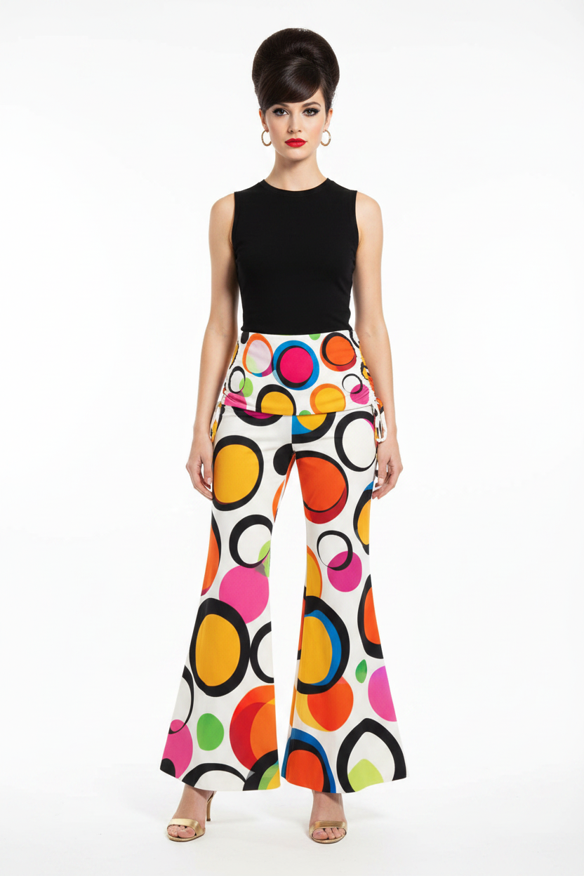 Geometric Circles Pants — Front v2