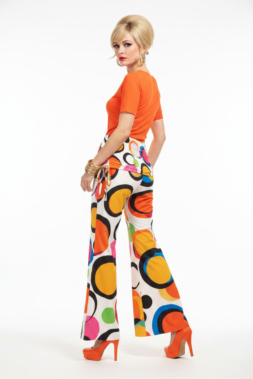 Geometric Circles Pants — Side v2