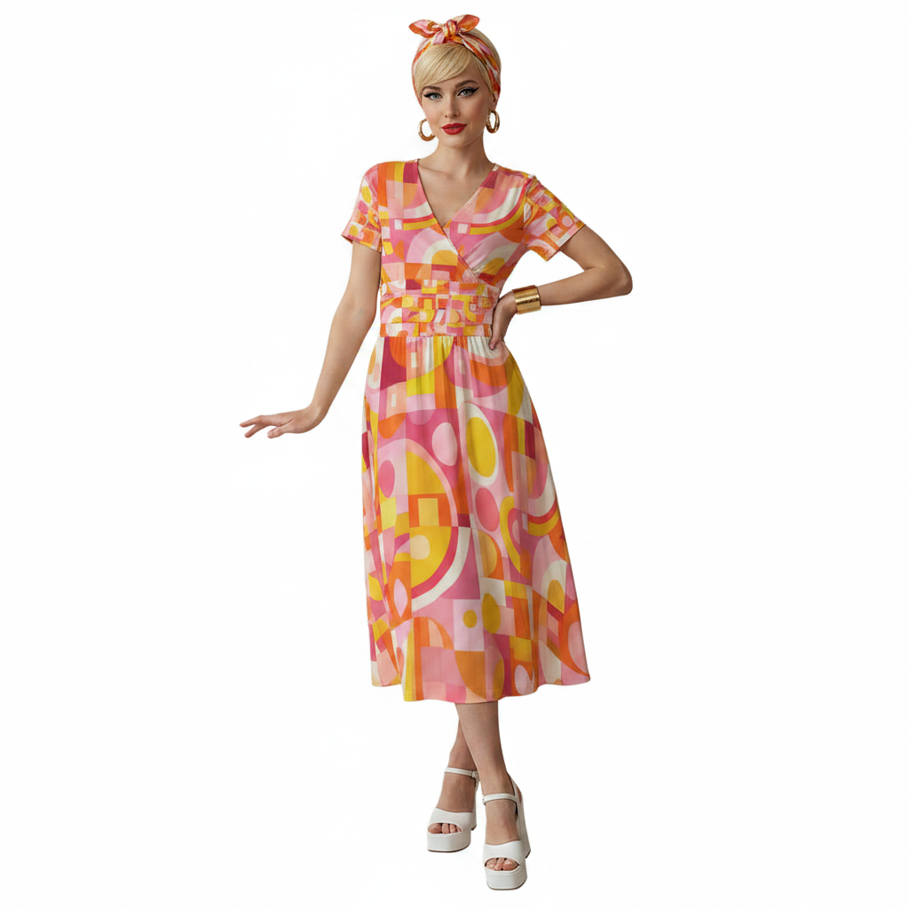 Groovy Circles Swirl Dress