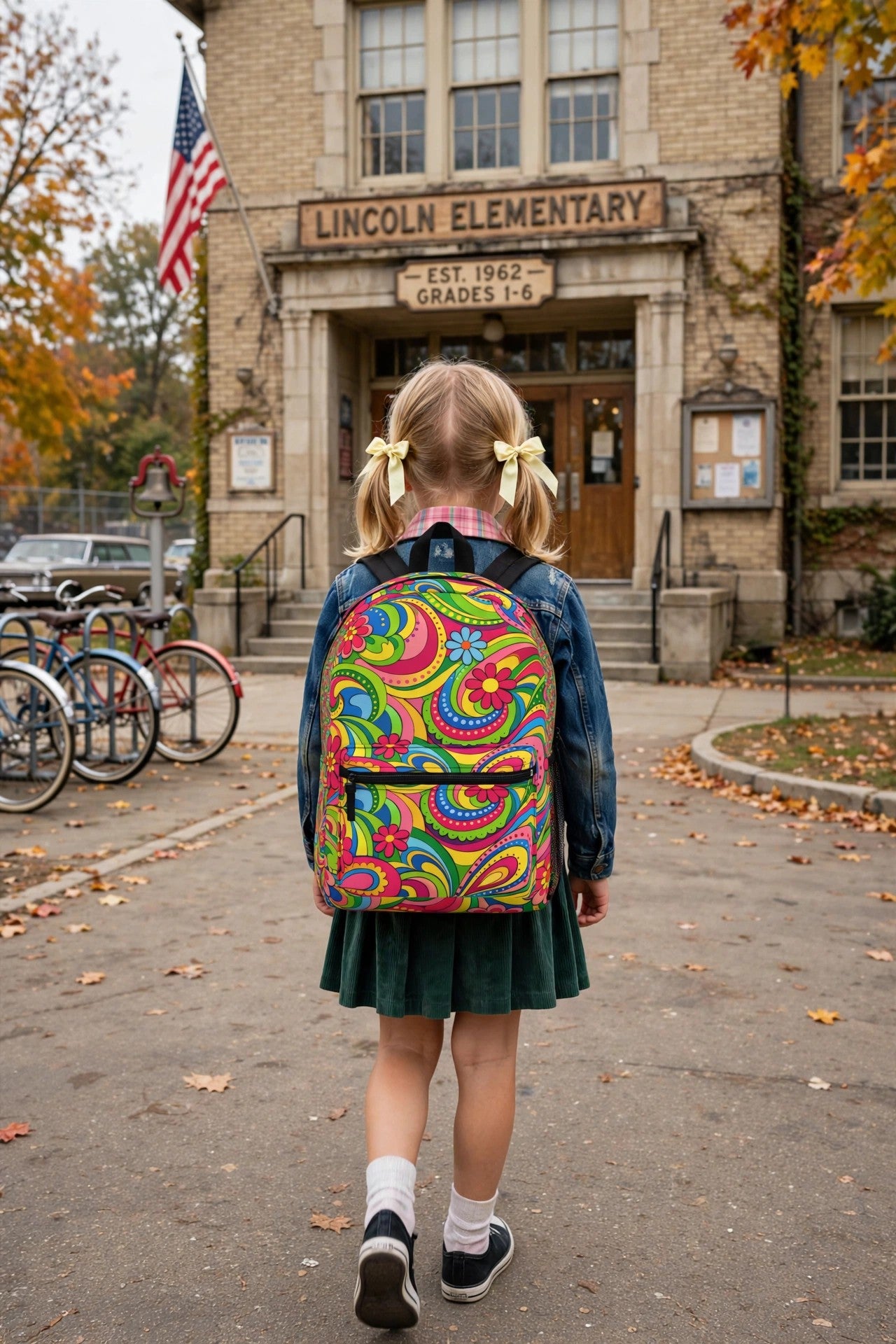Rainbow Groovy Swirl Backpack