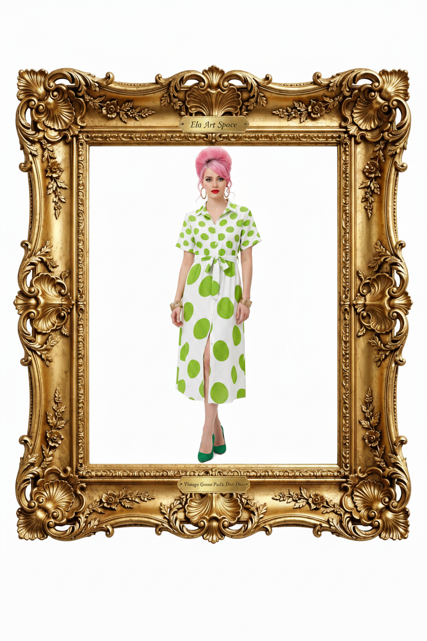 Green Polka Dot Frame