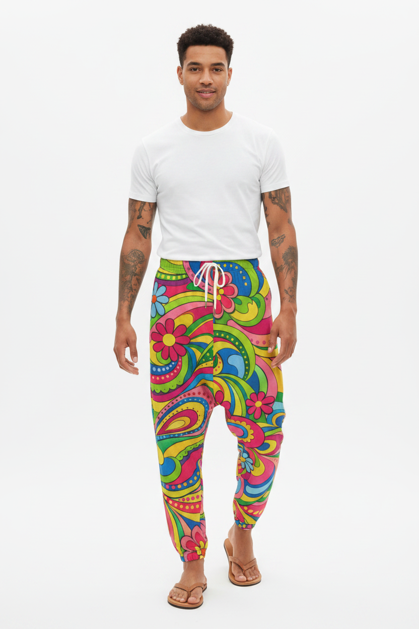 Groovy Paisley Harem Pants — Man