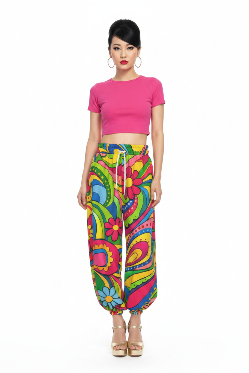 Groovy Paisley Lantern Pants — Woman