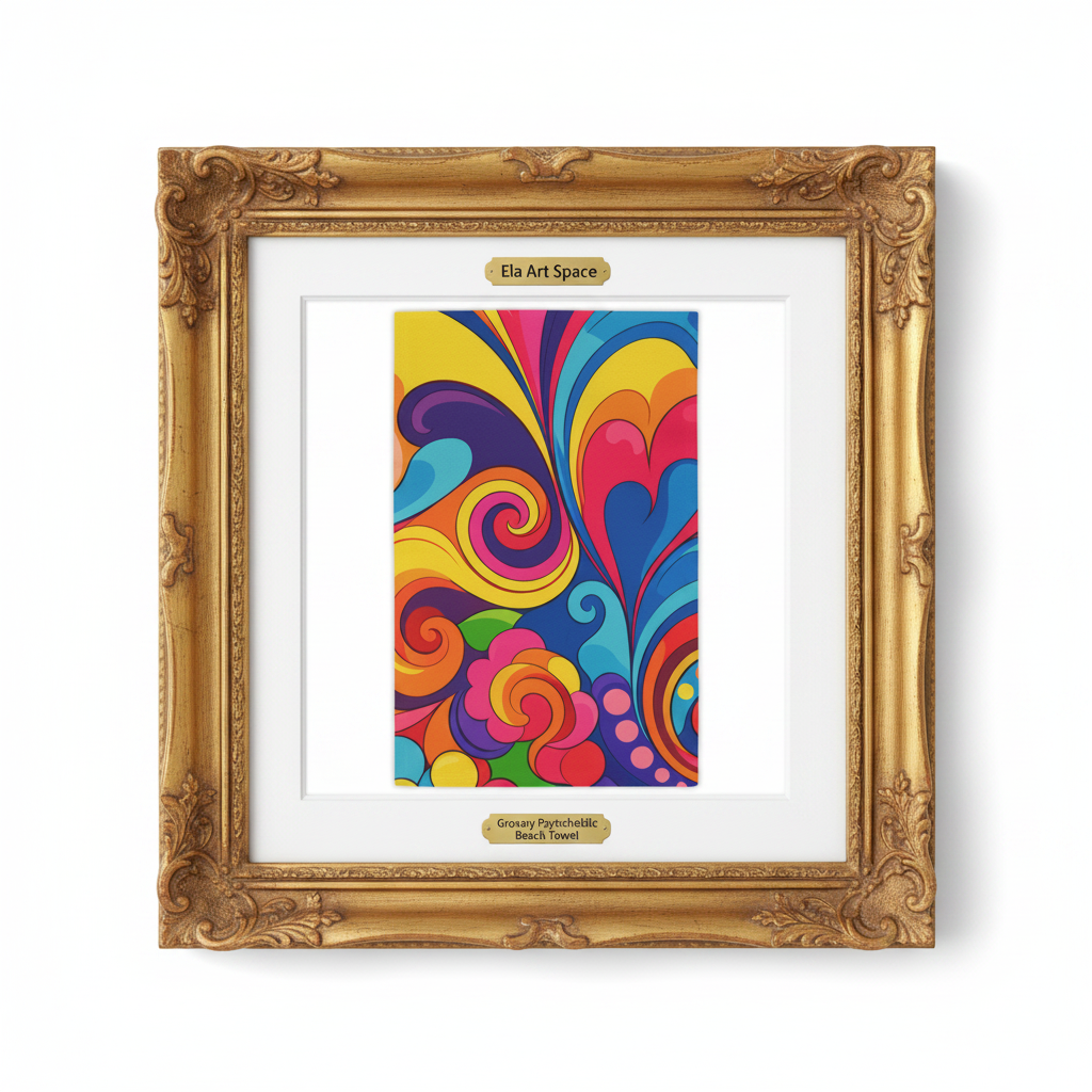 Groovy Swirl złota rama