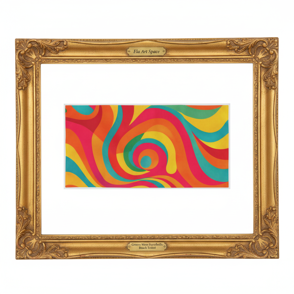 Groovy Wave złota rama