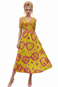 Heart Glasses Midi Dress — model 1