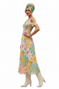 Pastel Daisy Midi Dress — model 2