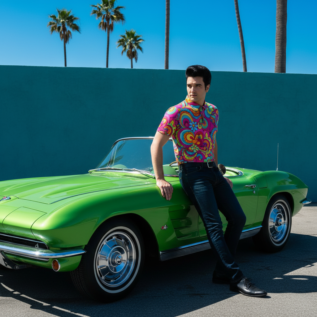 Lifestyle 1 — Corvette, teal wall