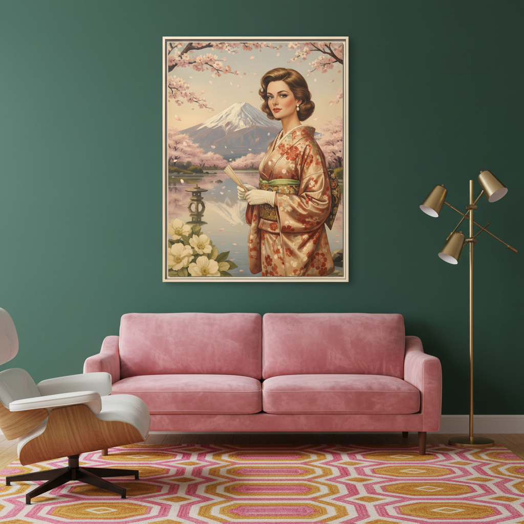 Lifestyle 1 — Jade green & pink