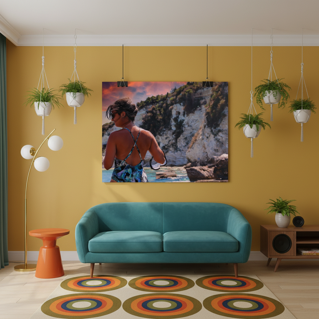 Lifestyle 1 — mustard yellow wall