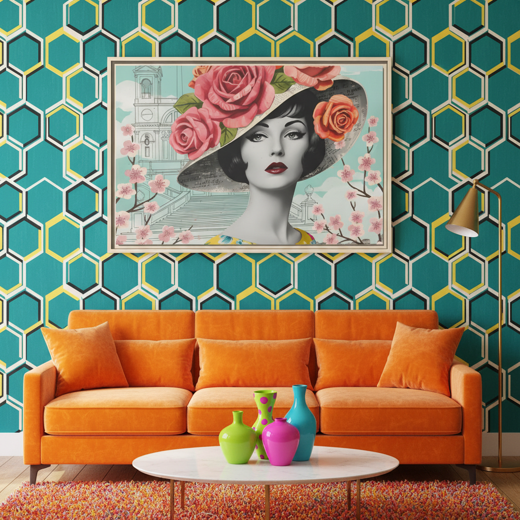 Lifestyle 1 — Orange velvet & teal