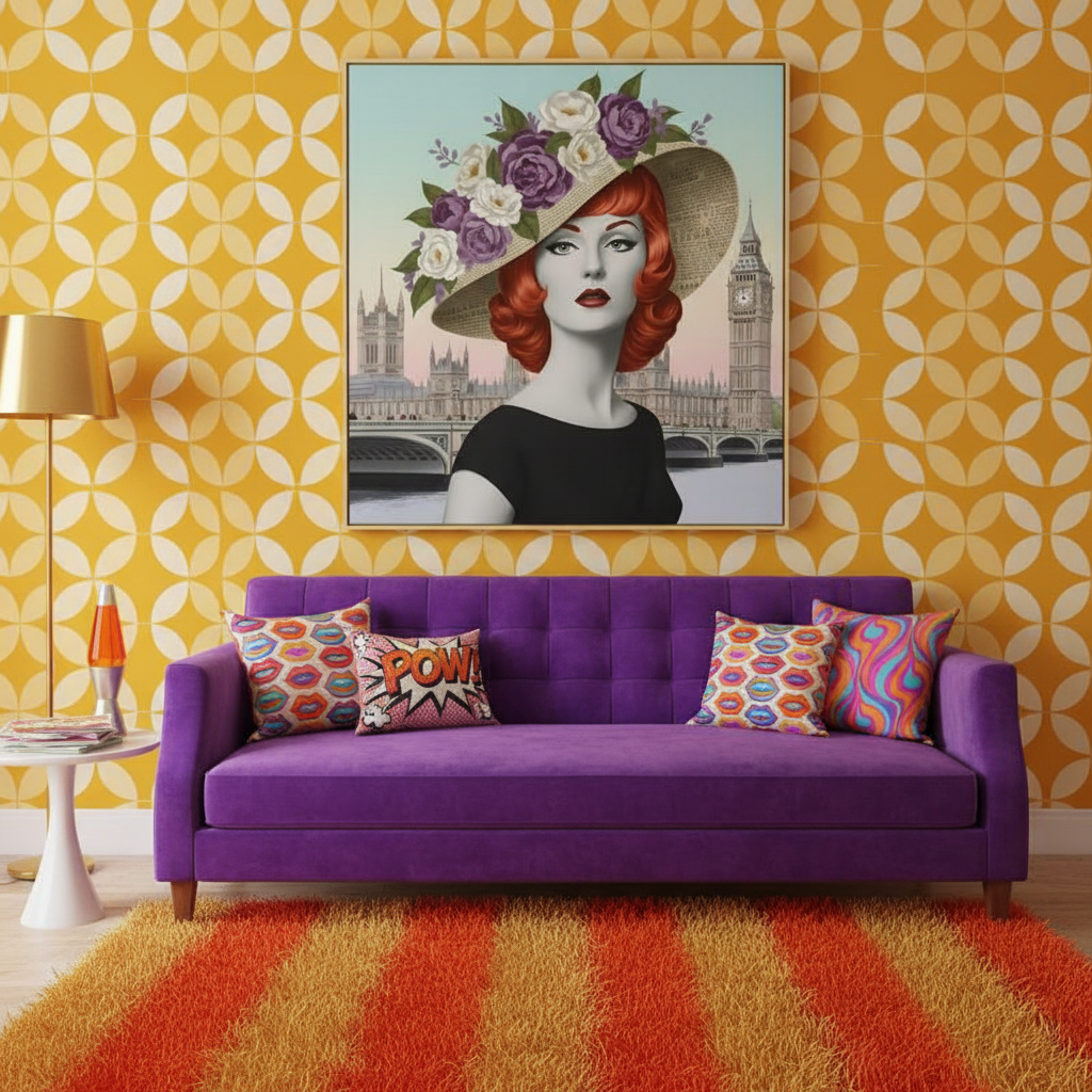 Lifestyle 1 — Purple velvet & mustard