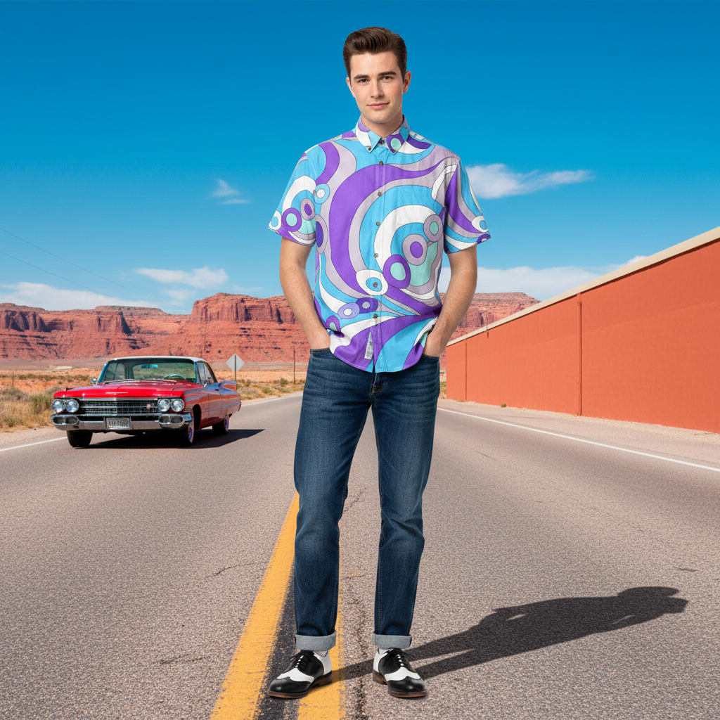 Lifestyle 1 — Route 66, terracotta wall
