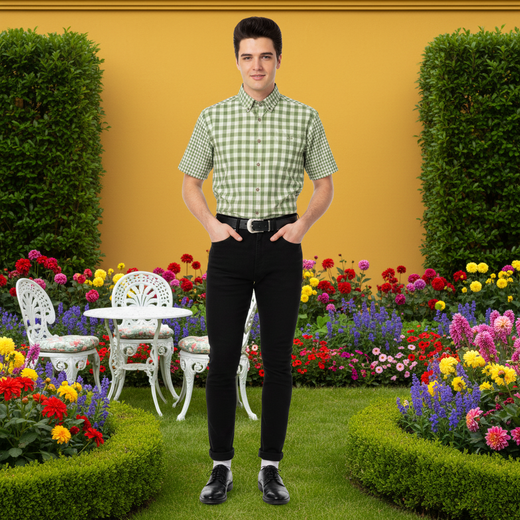 Lifestyle 2 — English manor garden, mustard wall