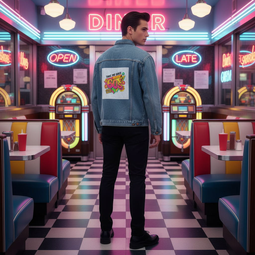 Lifestyle 2 — retro American diner, tył kurtki