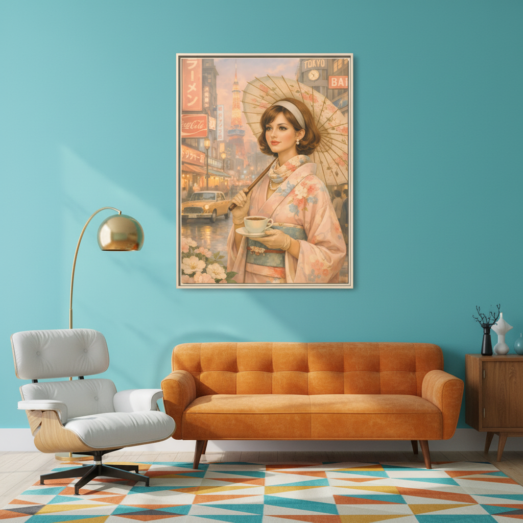 Lifestyle 2 — Turquoise & orange 60s