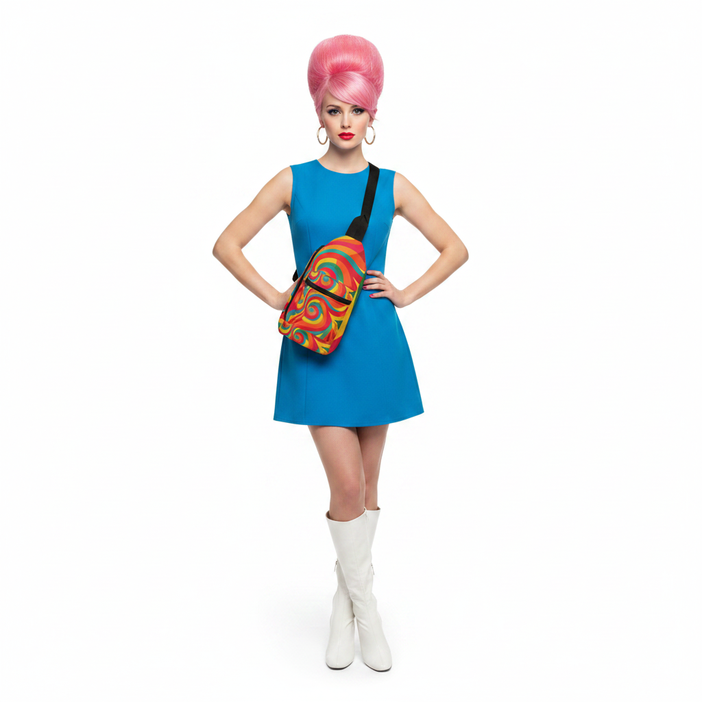 Lifestyle 60s modelka z torbą