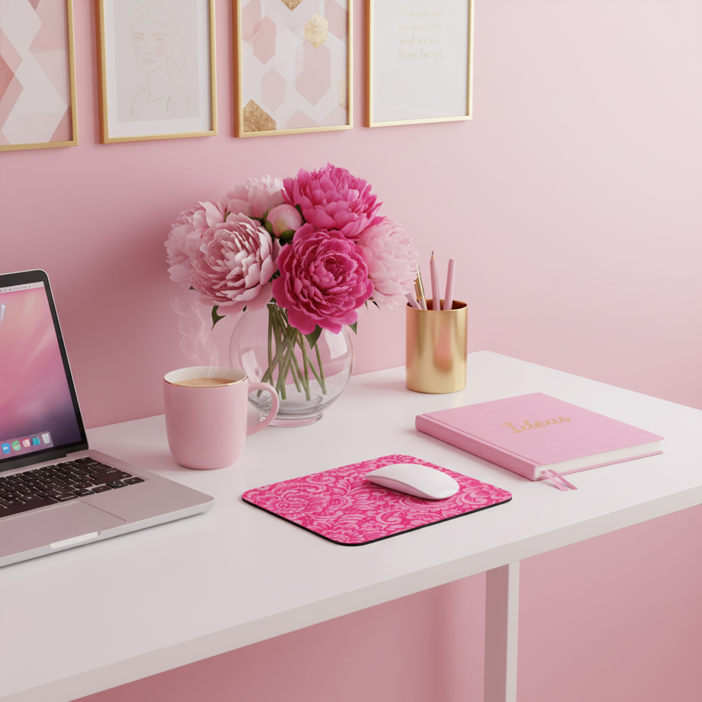 Lifestyle girly home office