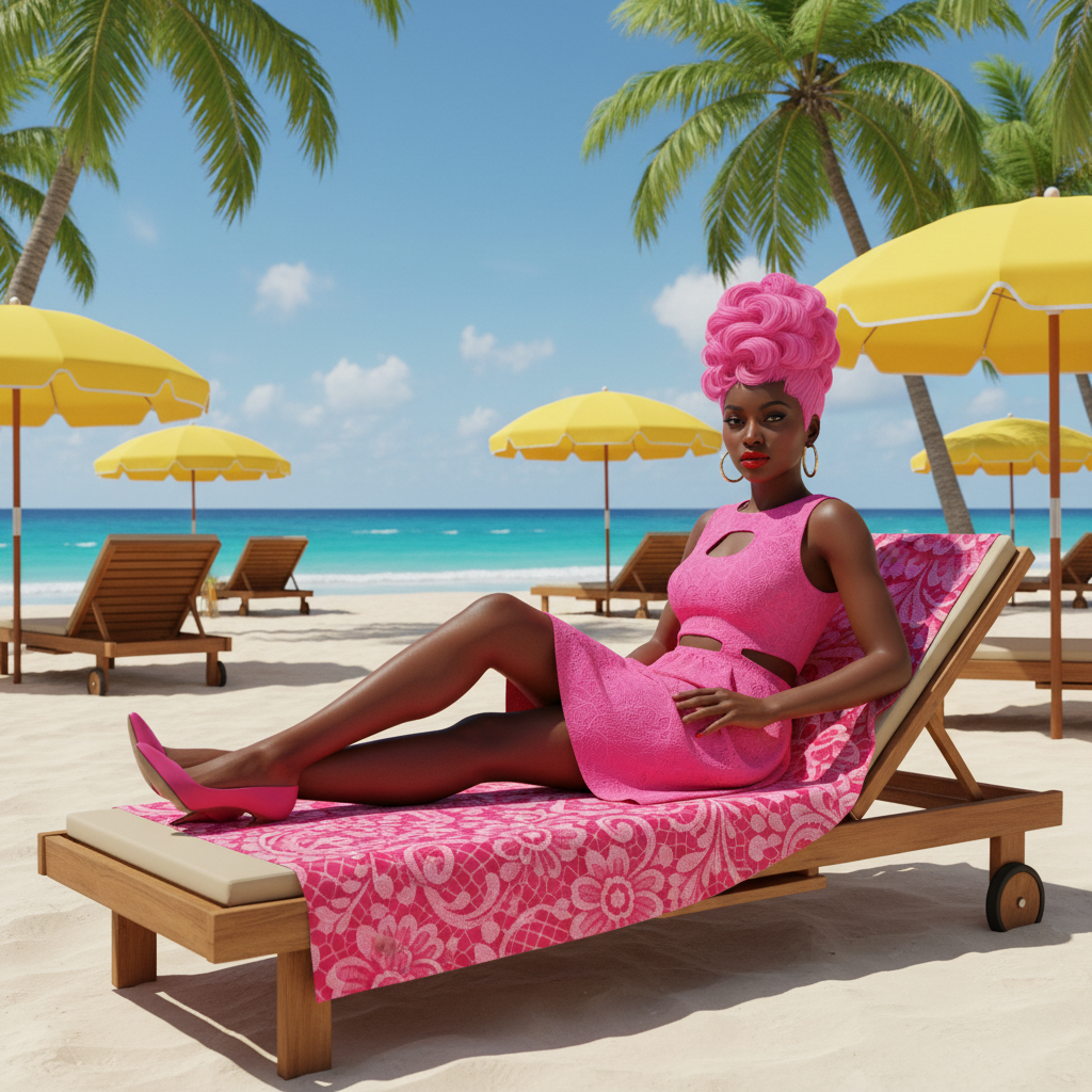 Lifestyle leżak tropikalna plaża