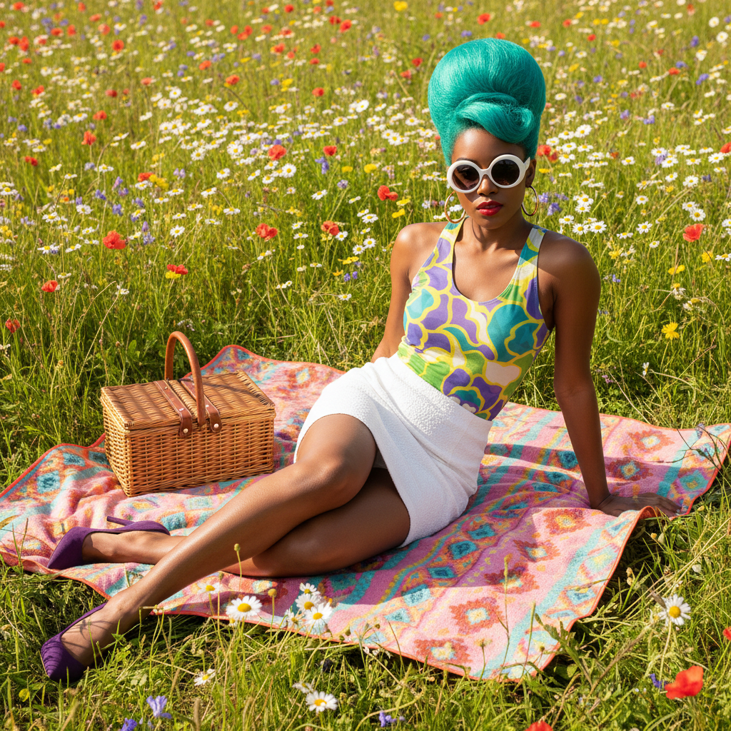 Lifestyle meadow picnic