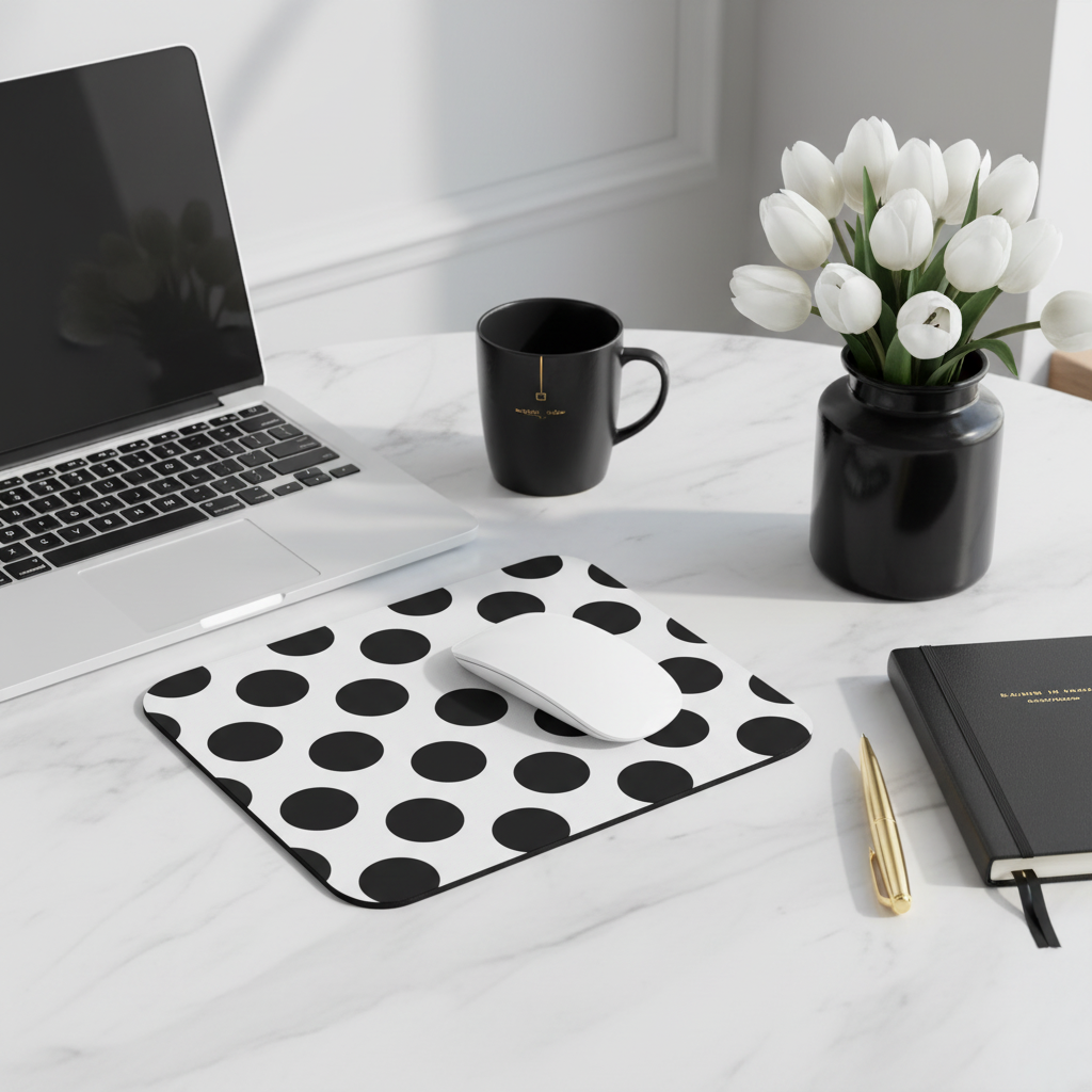 Lifestyle minimalist marble desk