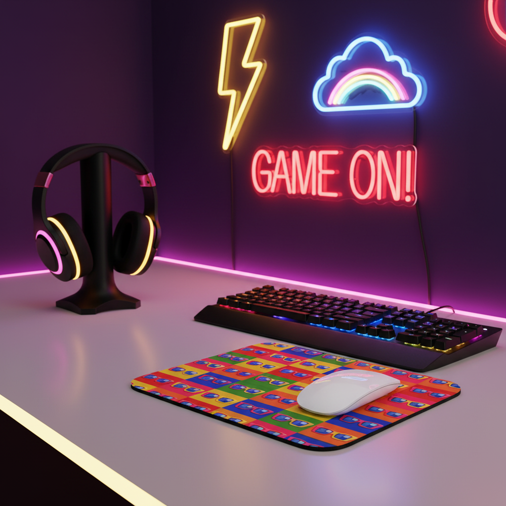 Lifestyle pop art gaming desk