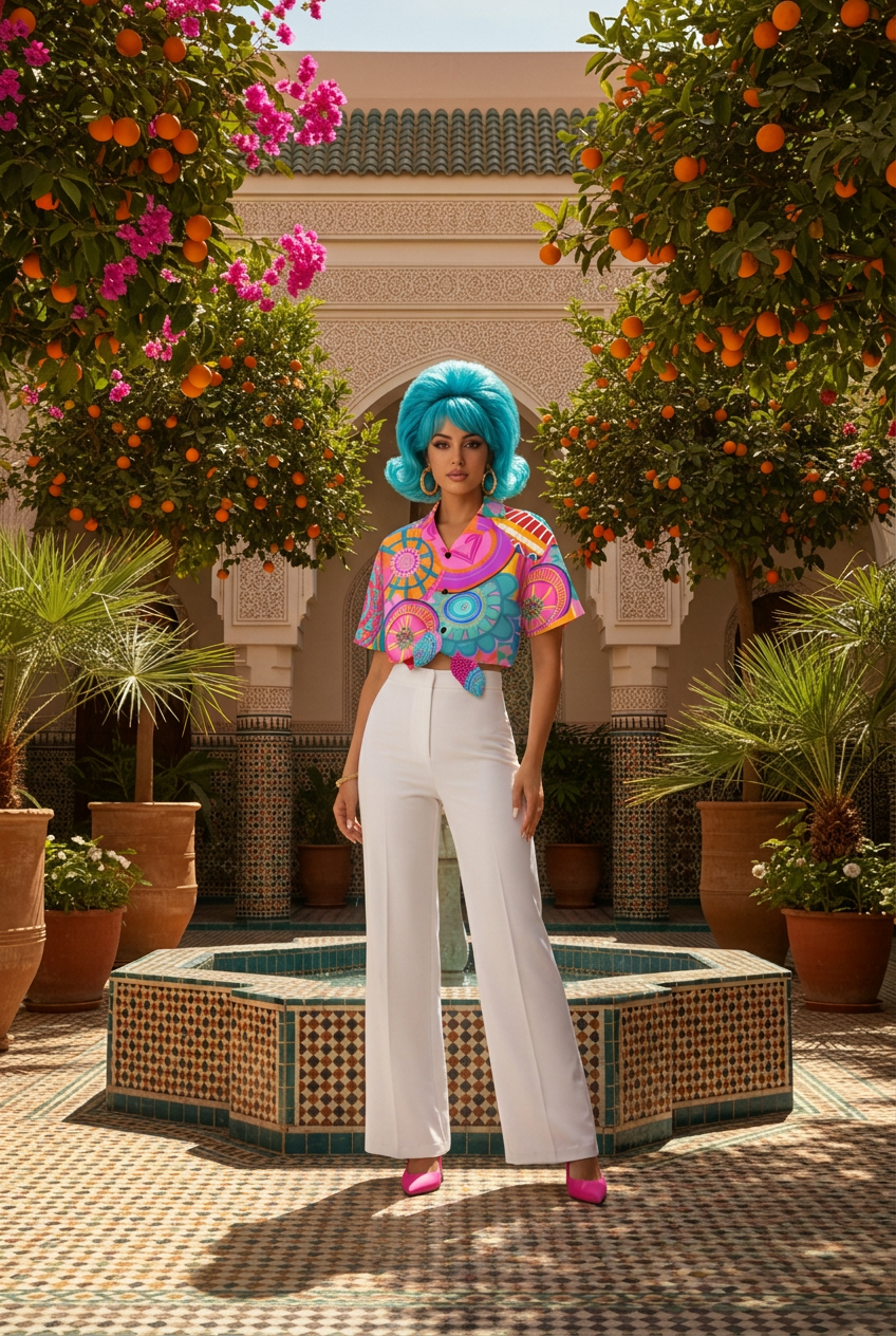 Mandala Fiesta Blouse w słonecznym riadzie