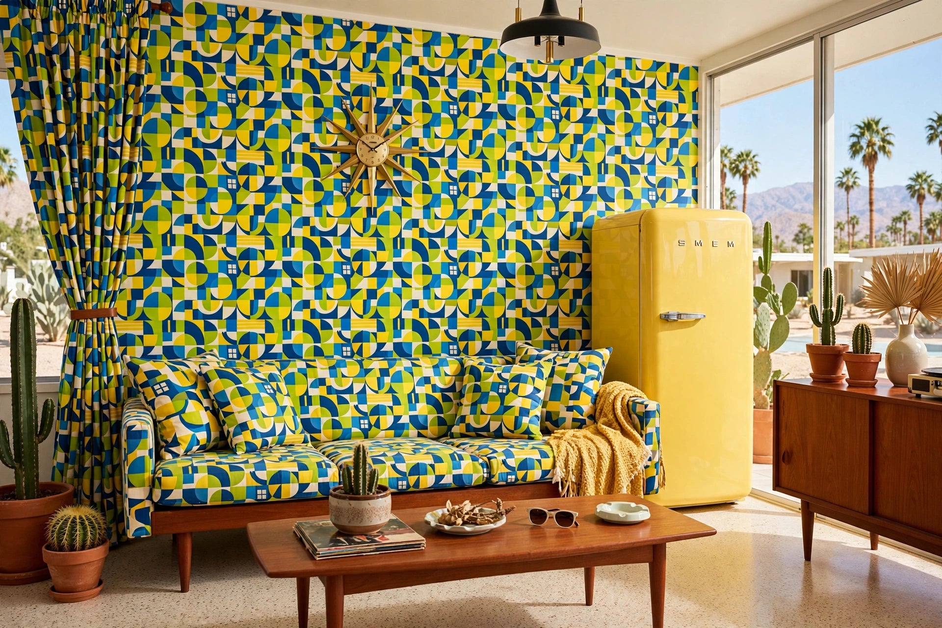 Geometric Mosaic Fabric