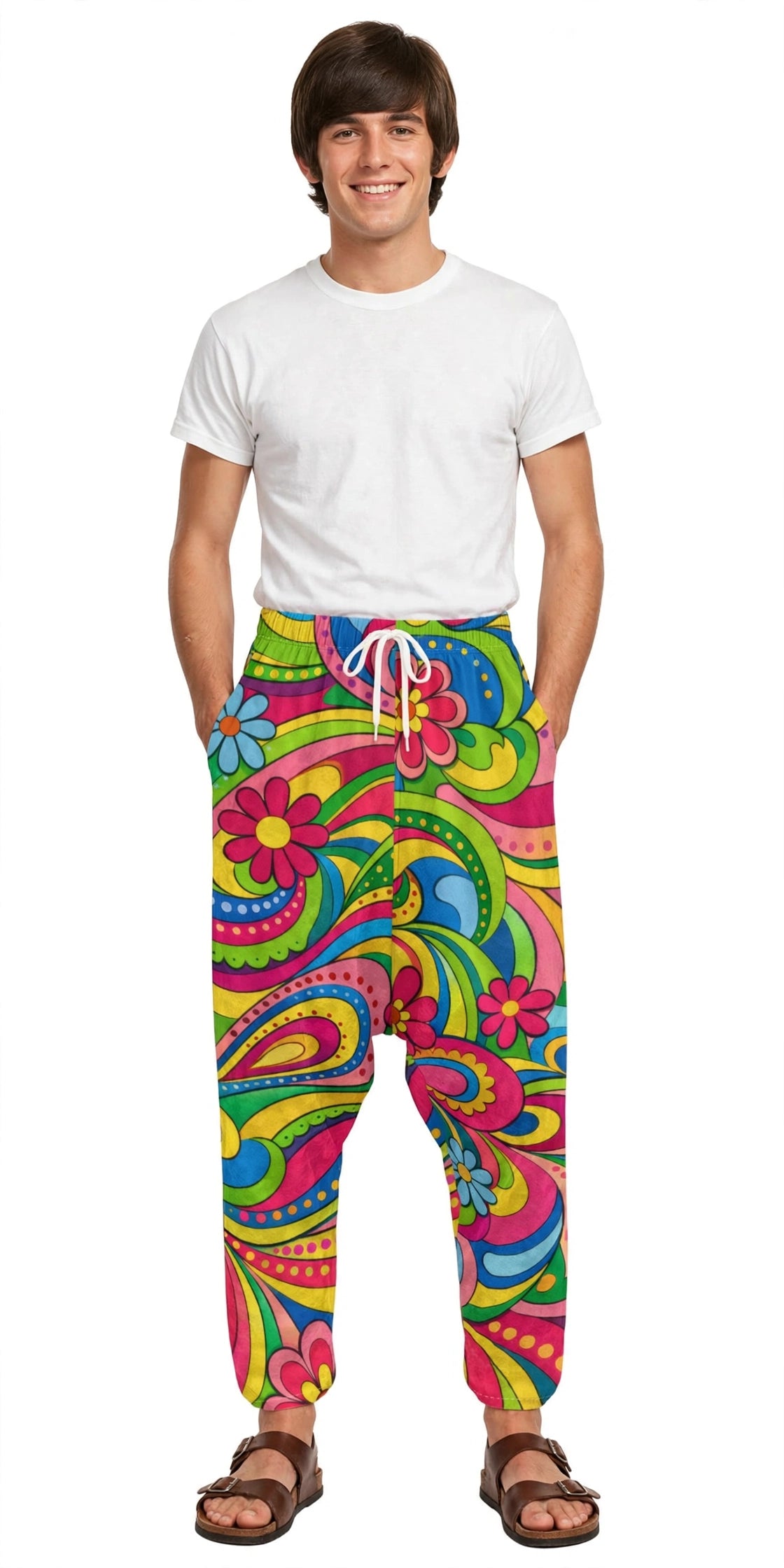 Psychedelic Swirl Harem Pants