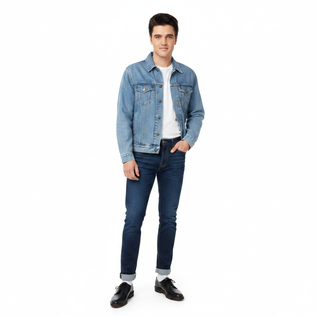 Model 1 - denim jacket front