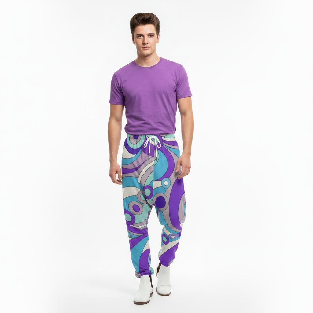 Model 2 - purple tee