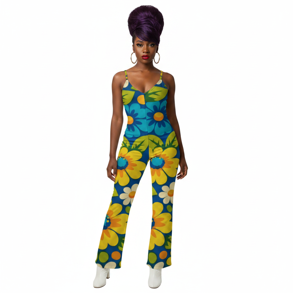 Modelka 1 - Black woman, purple beehive